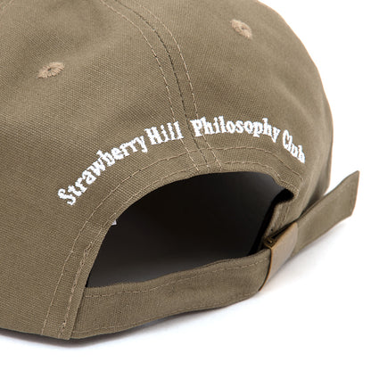 Strawberry Hill Embroidered Strapback Hat (Olive) (S)